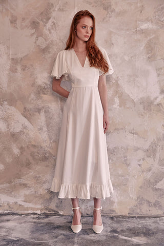 Moonstone Bridal Midi Dress