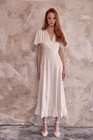 Moonstone Bridal Midi Dress